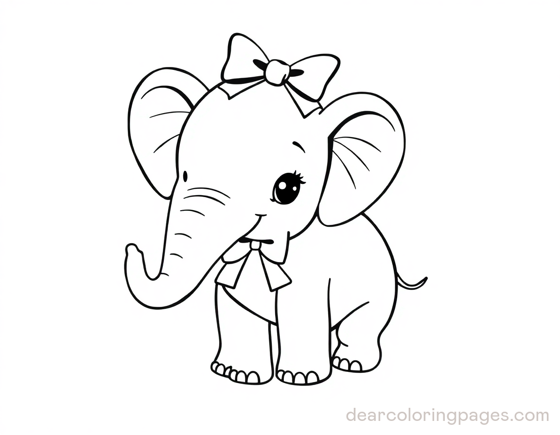 Elephant with Bow Tie