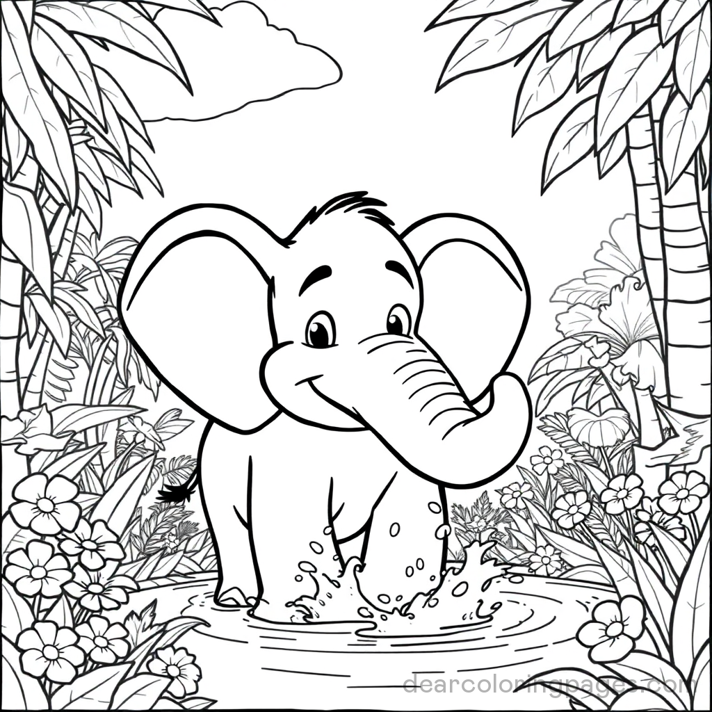 Jungle Elephant Splash