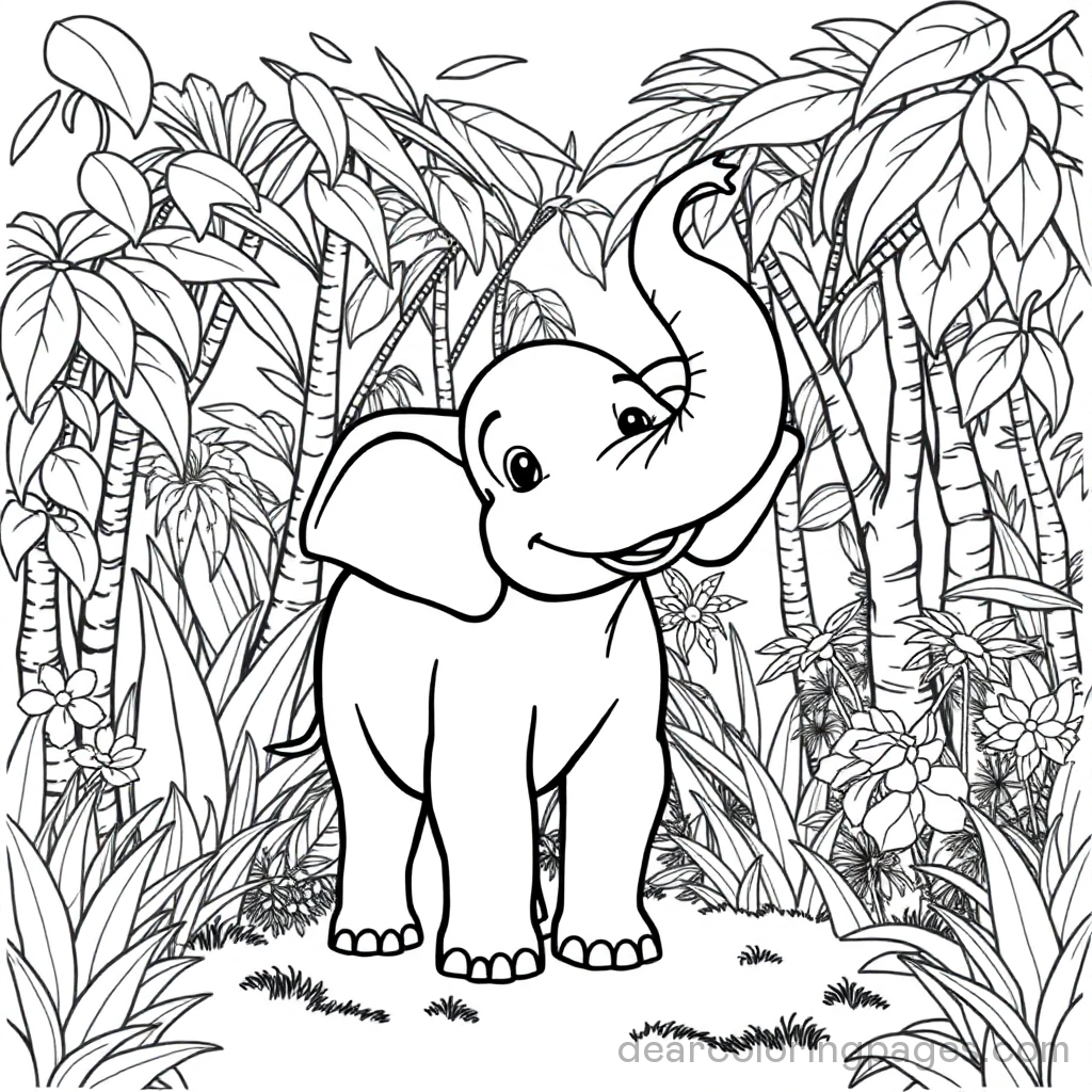 Happy Jungle Elephant