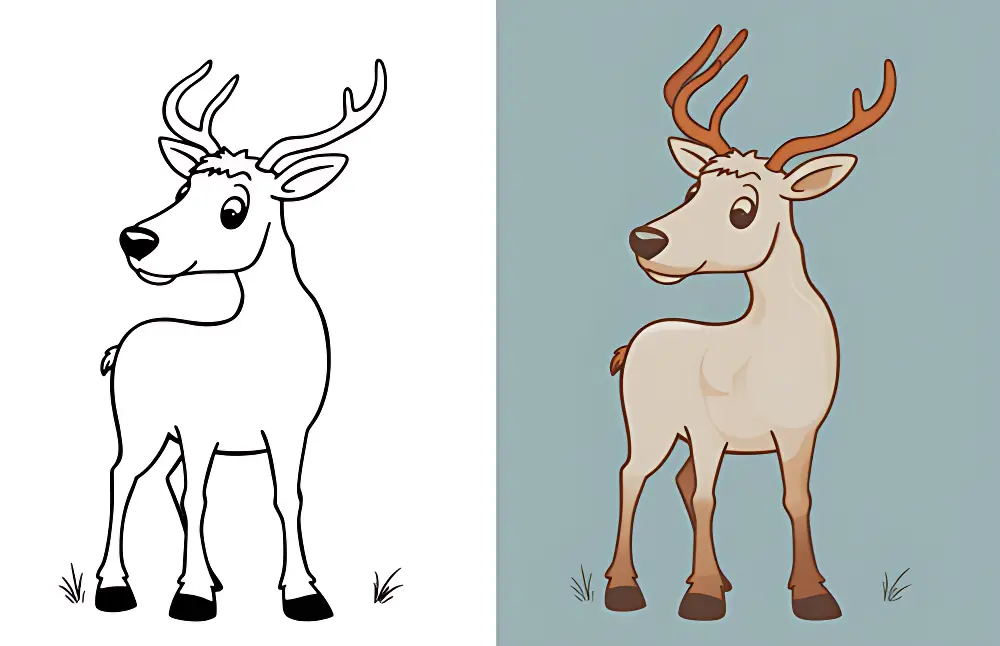Elk Coloring Pages