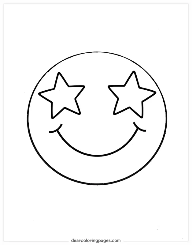 星光閃耀微笑表情符號