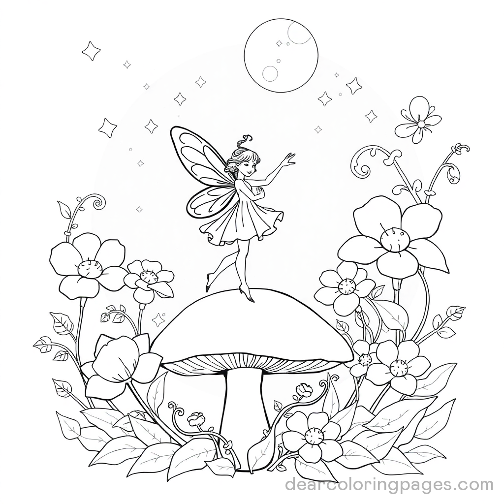 Fairy on Mushroom