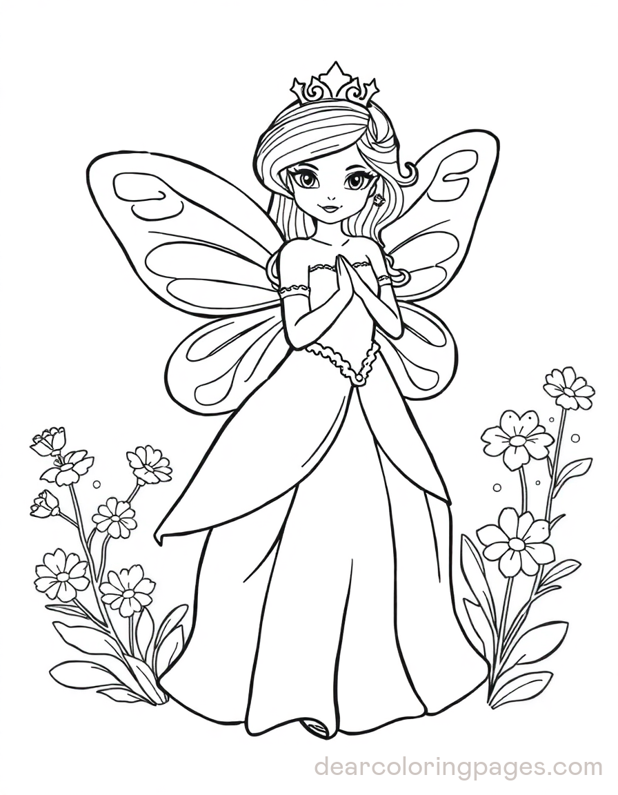 Fairy Princess Coloring Page