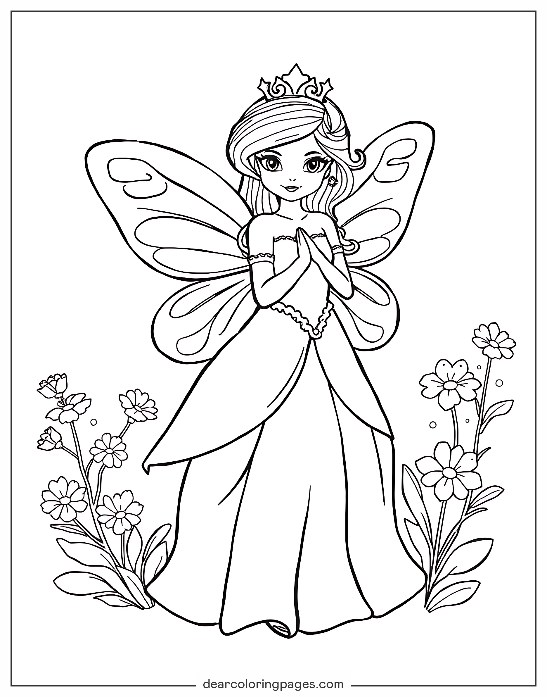Fairy Coloring Pages 24 Free Printable Coloring Pages