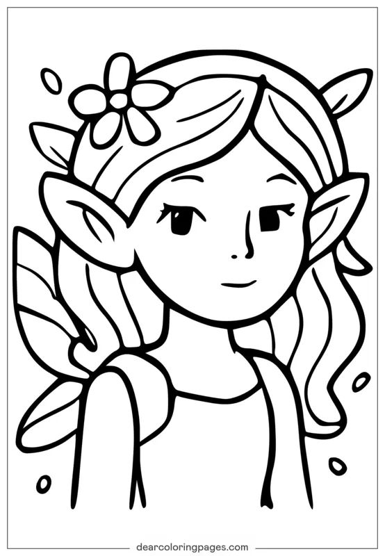 Hada Dibujos para Colorear