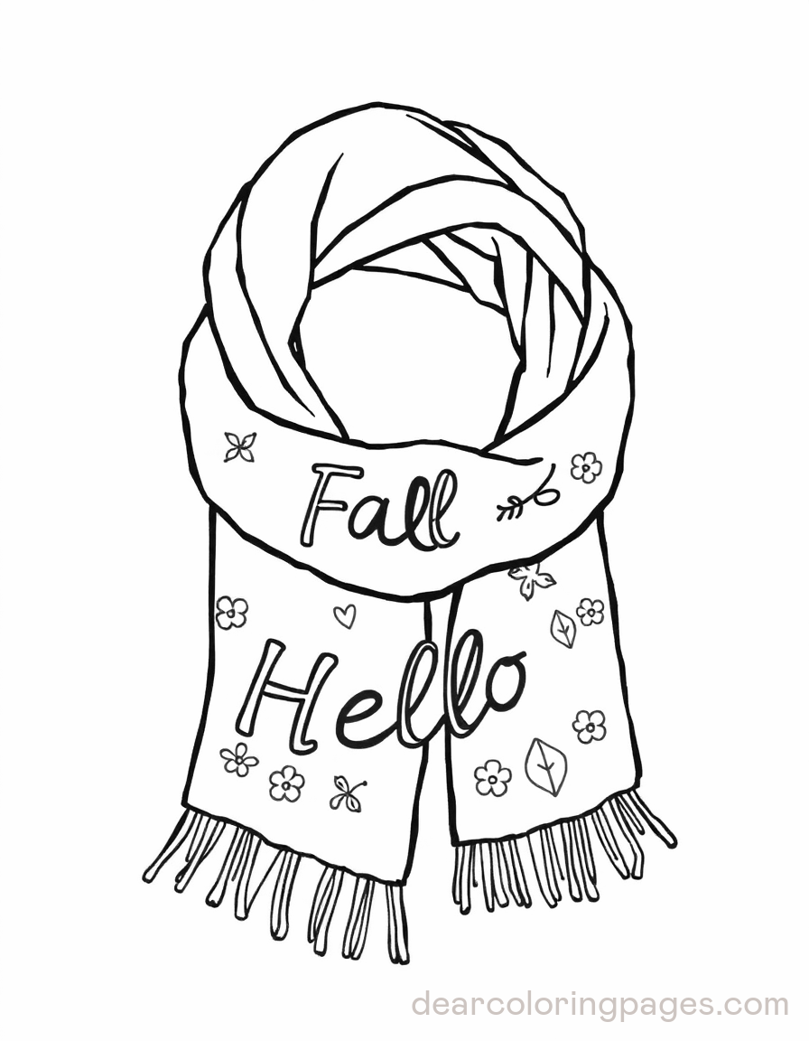 Hello Fall Scarf