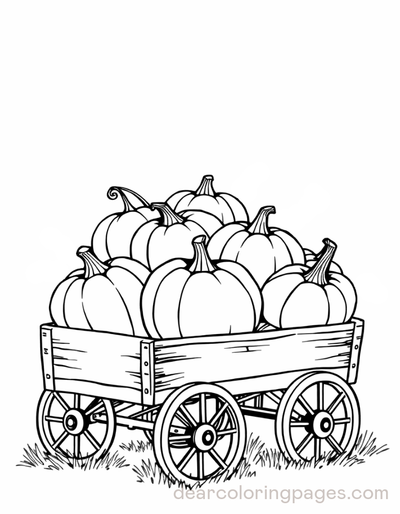 Pumpkins in Wagon