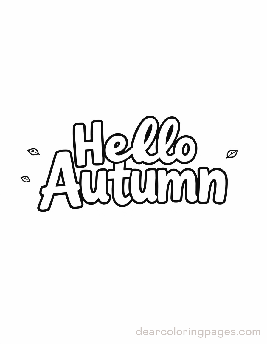 Hello Autumn