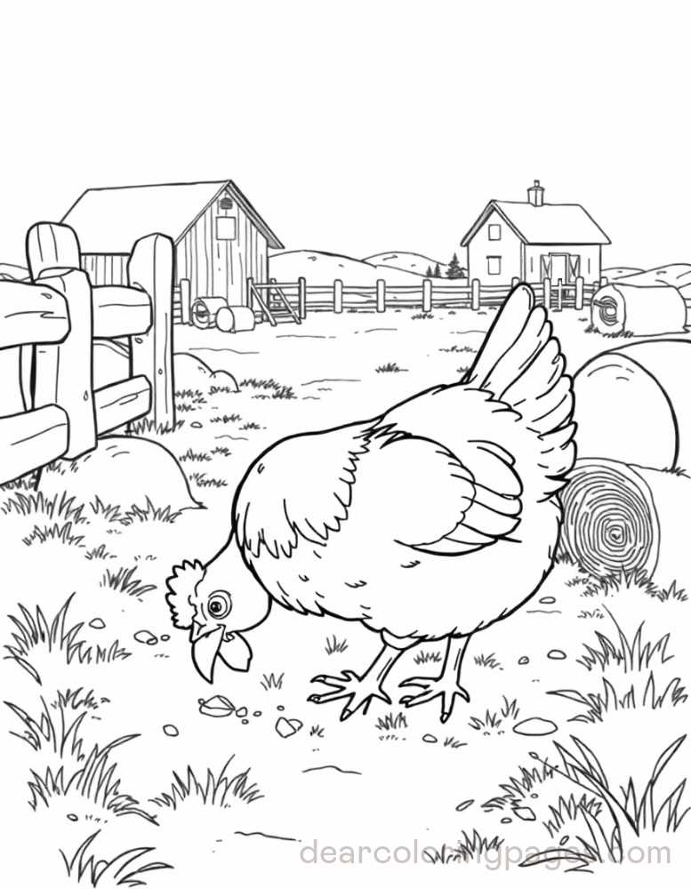 Chicken on Farm