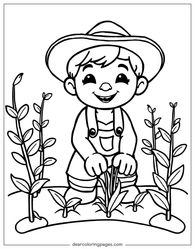 Fattoria Disegno da Colorare - Fattore dei cartoni