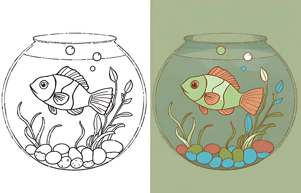 물고기 색칠공부 | Dear Coloring Pages