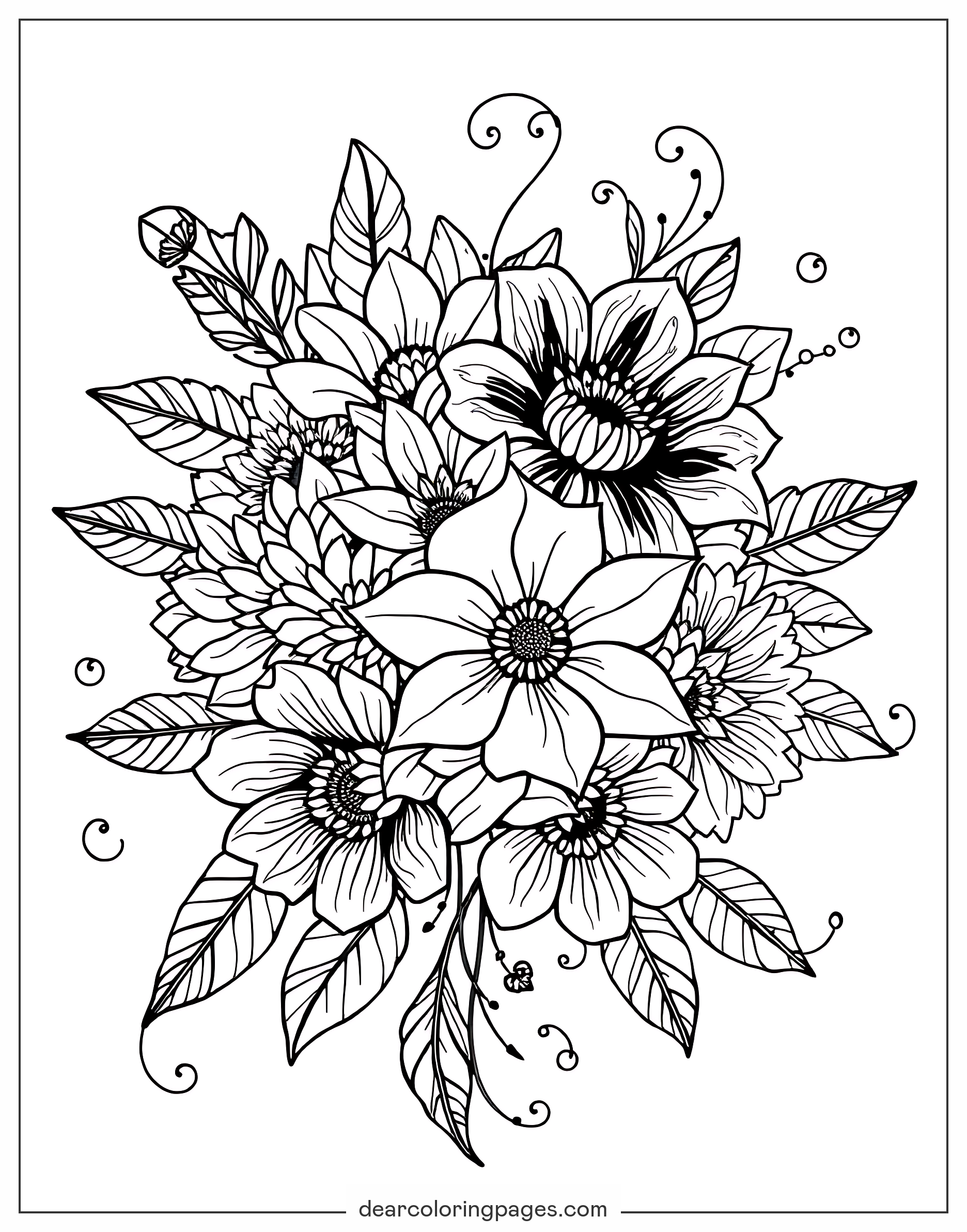 Disegni Da Colorare Di Fiore 36 Design Gratuiti Disegni Da Colorare Di Fiore 36 Design Gratuiti