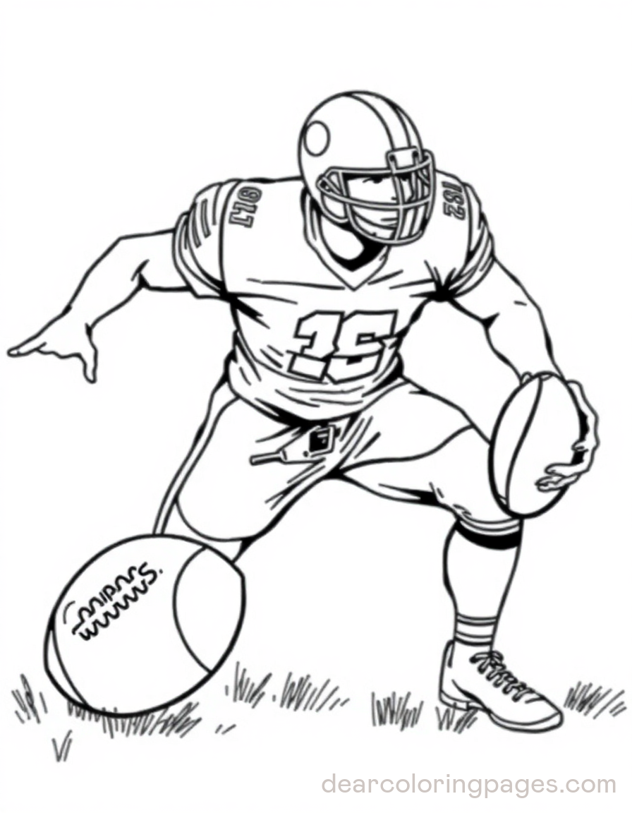 Football Player in Action