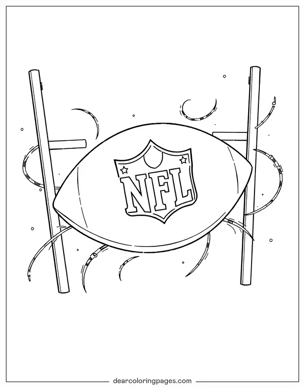 Football Coloring Page - NFL Football