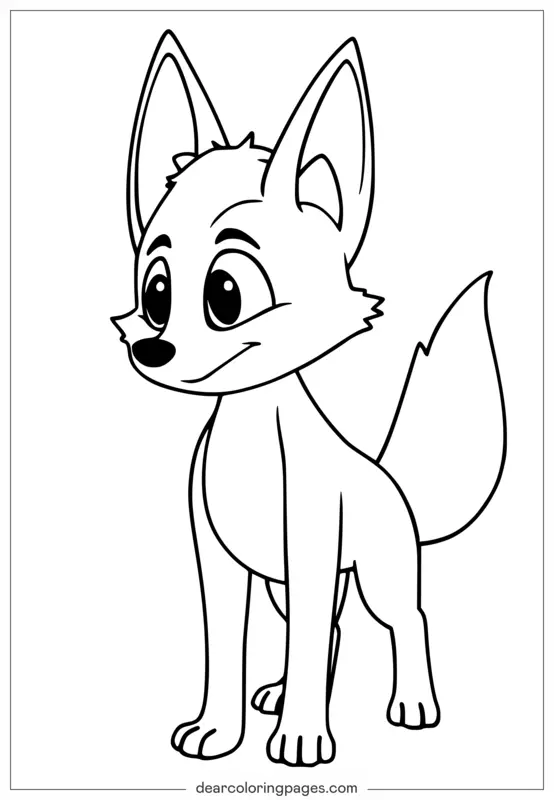 Animali Disegni da Colorare - Volpe Disegno da Colorare