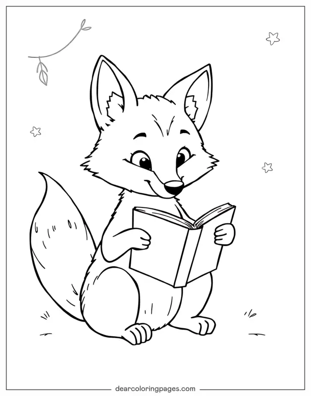 Fox Reading a Book