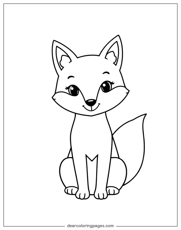 Simple Fox for kids
