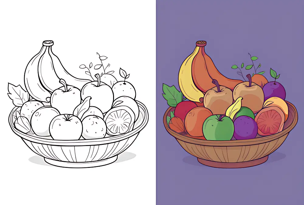 Frutas Desenhos para Colorir | Dear Coloring Pages