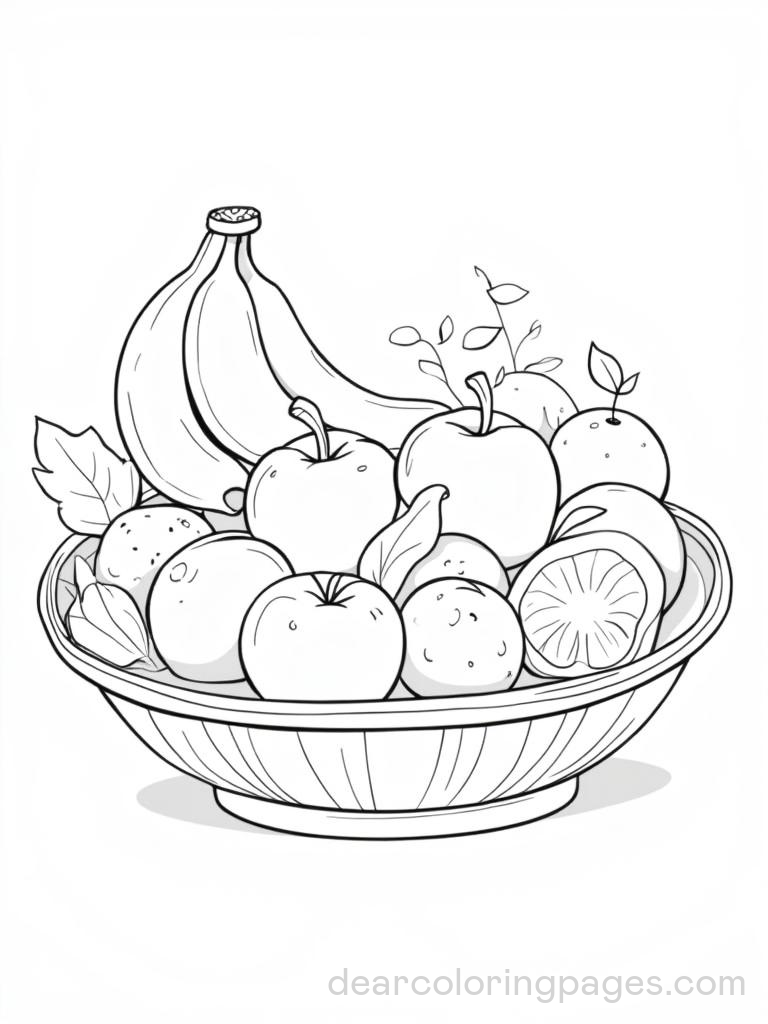 Fruits (1 Design) Coloring Pages