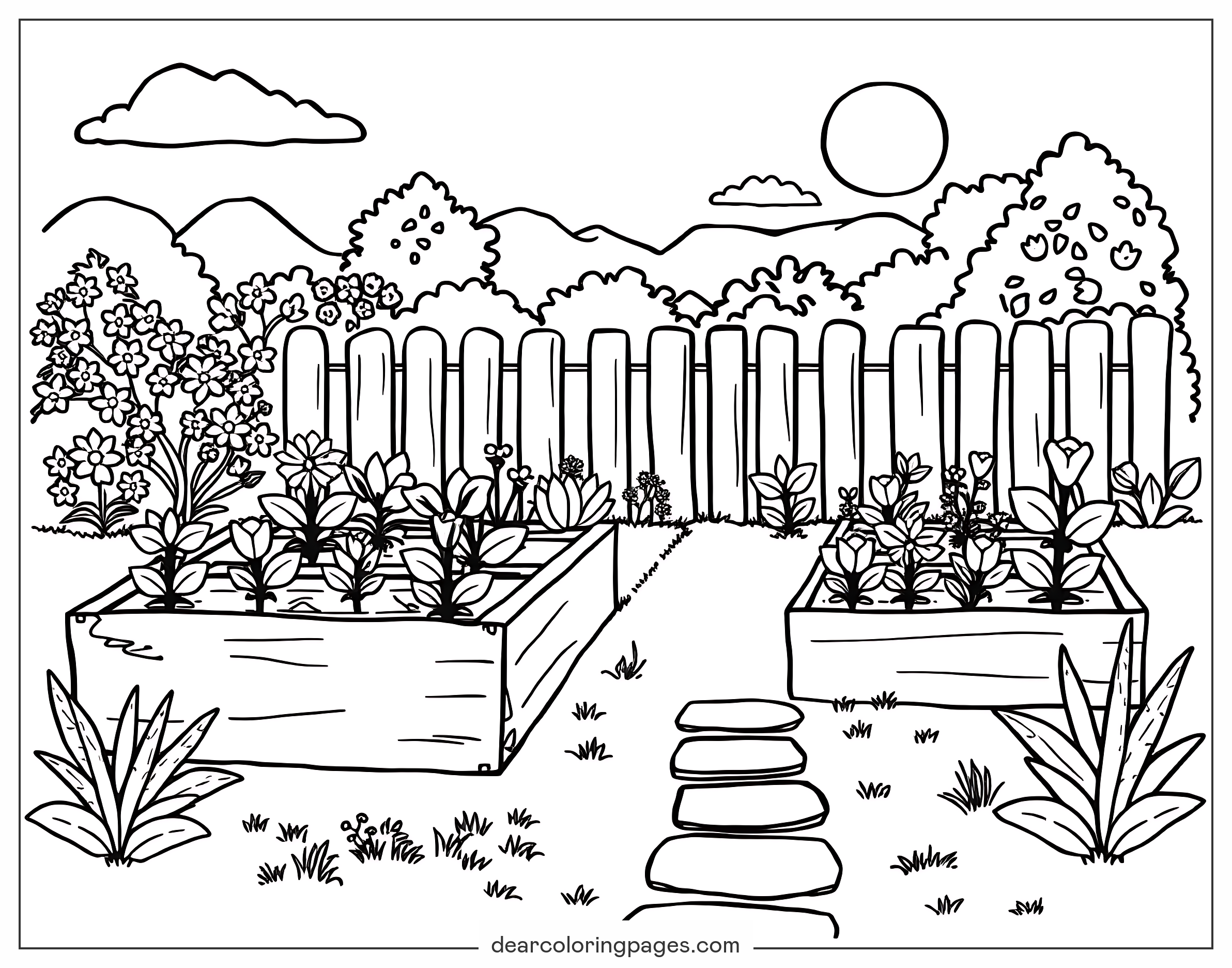 Dibujos Para Colorear De Jard n 17 Dise os Gratuitos