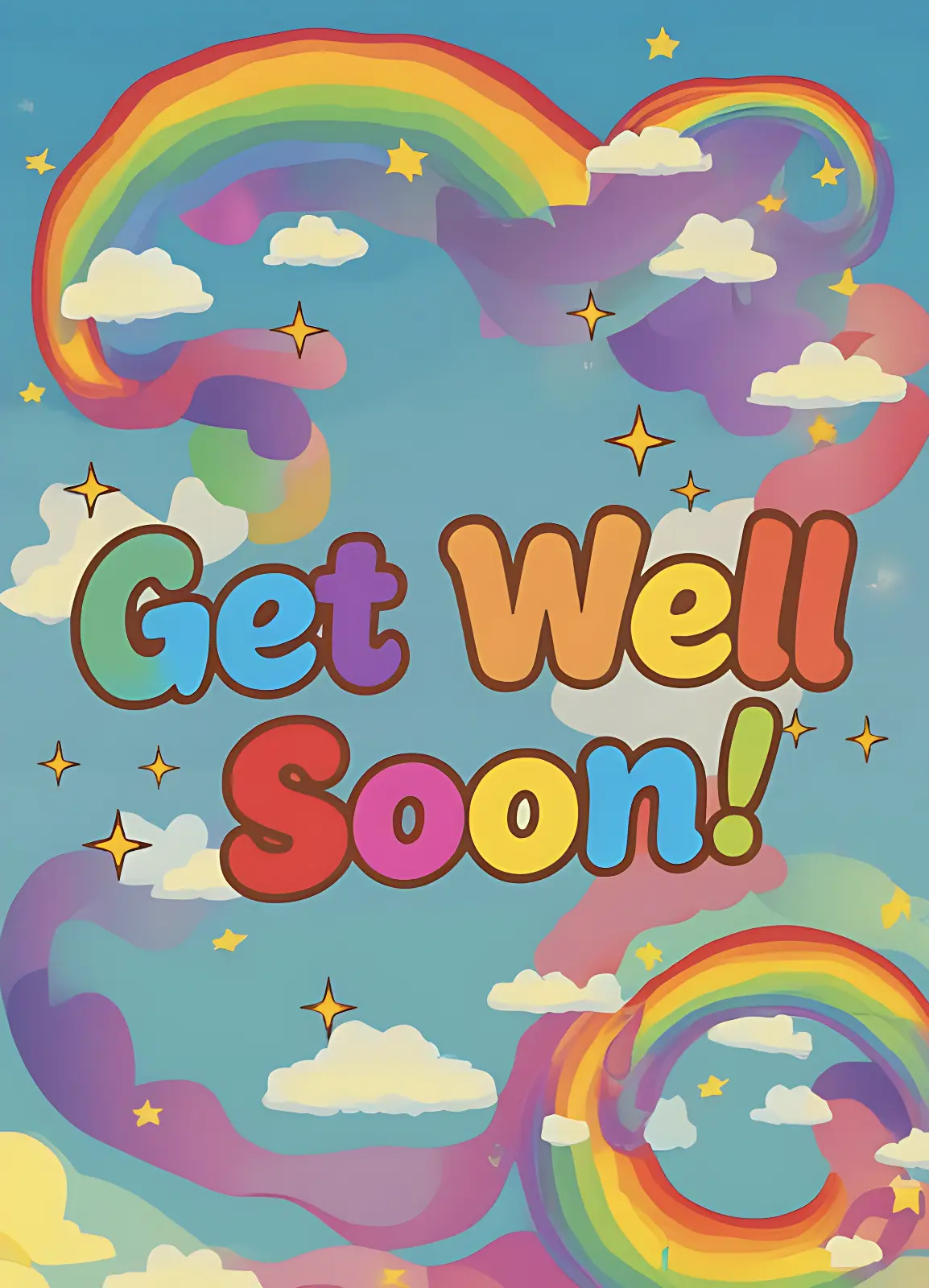 Seasonal and Holiday Coloring Pages - Get Well Soon Coloring Page