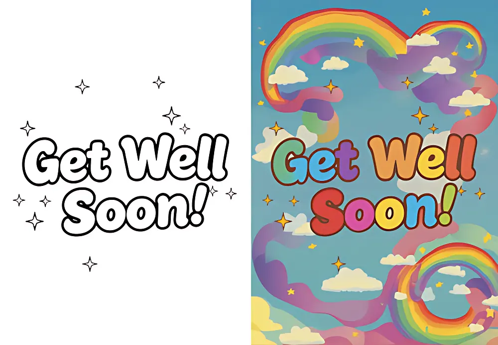 Que te mejores pronto Dibujos para Colorear | Dear Coloring Pages