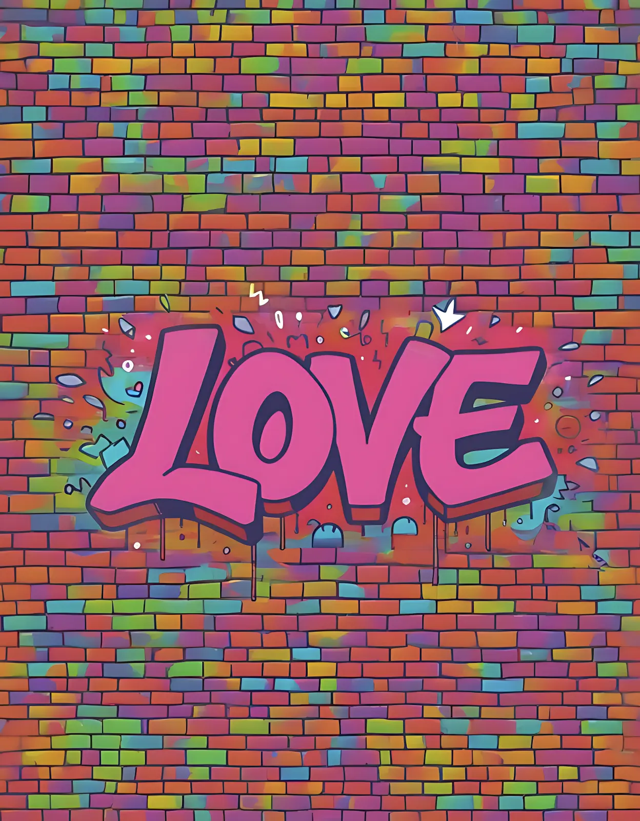 Erwachsene Ausmalbilder - Graffiti Ausmalbild