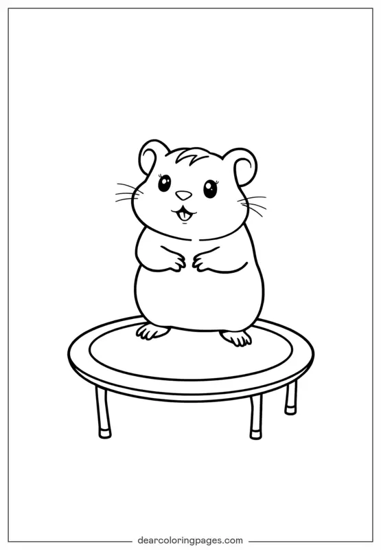 Animali Disegni da Colorare - Criceto Disegno da Colorare