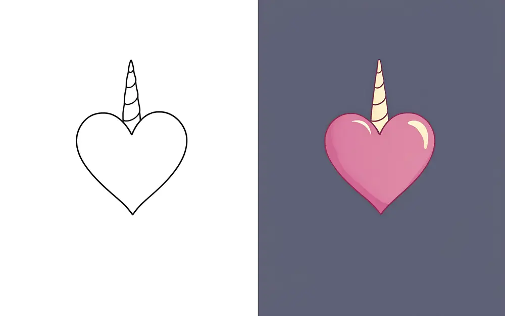 Corazón Dibujos para Colorear
