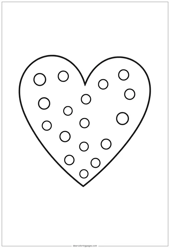 Fête – Coloriage Cœur