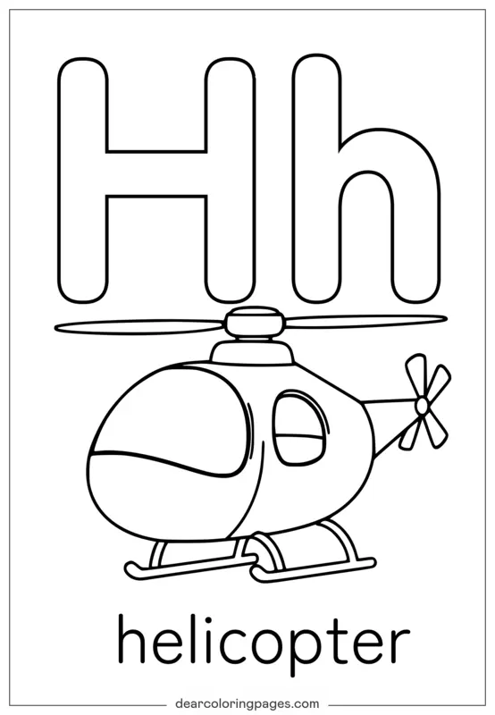 H é para Helicóptero