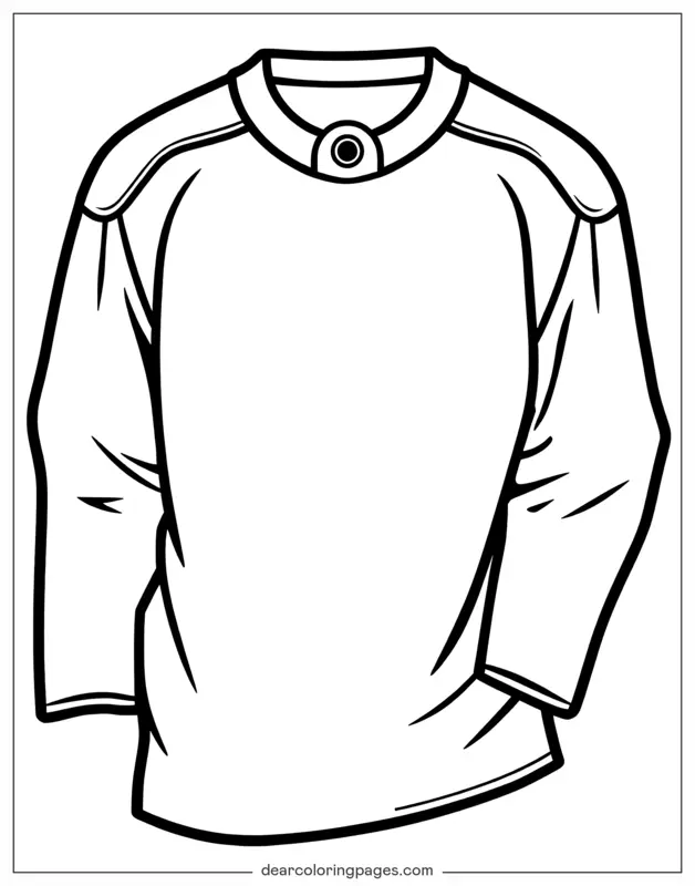 Hockey Coloring Page - Hockey Jersey