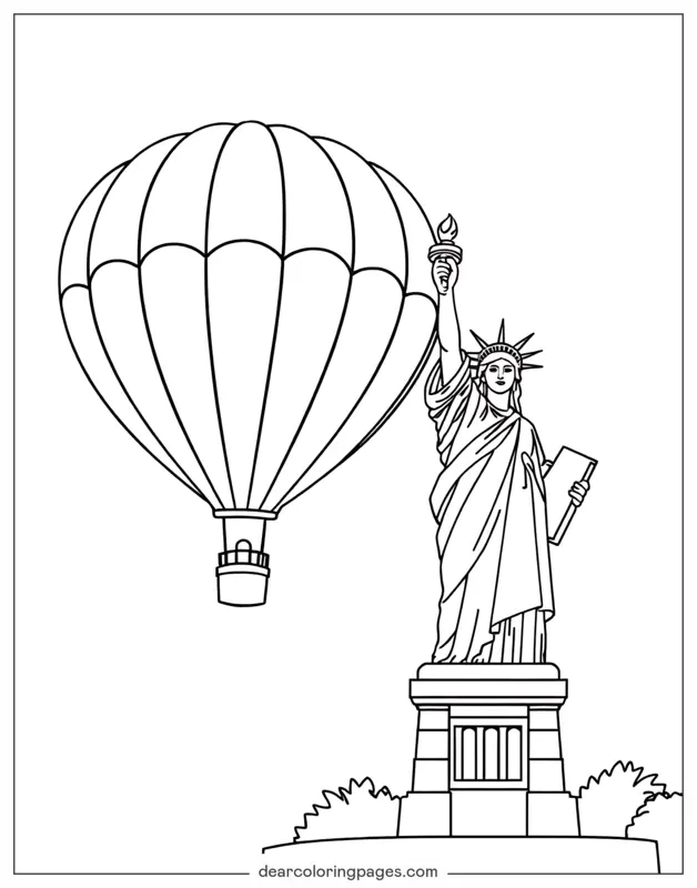 Floating Over Lady Liberty