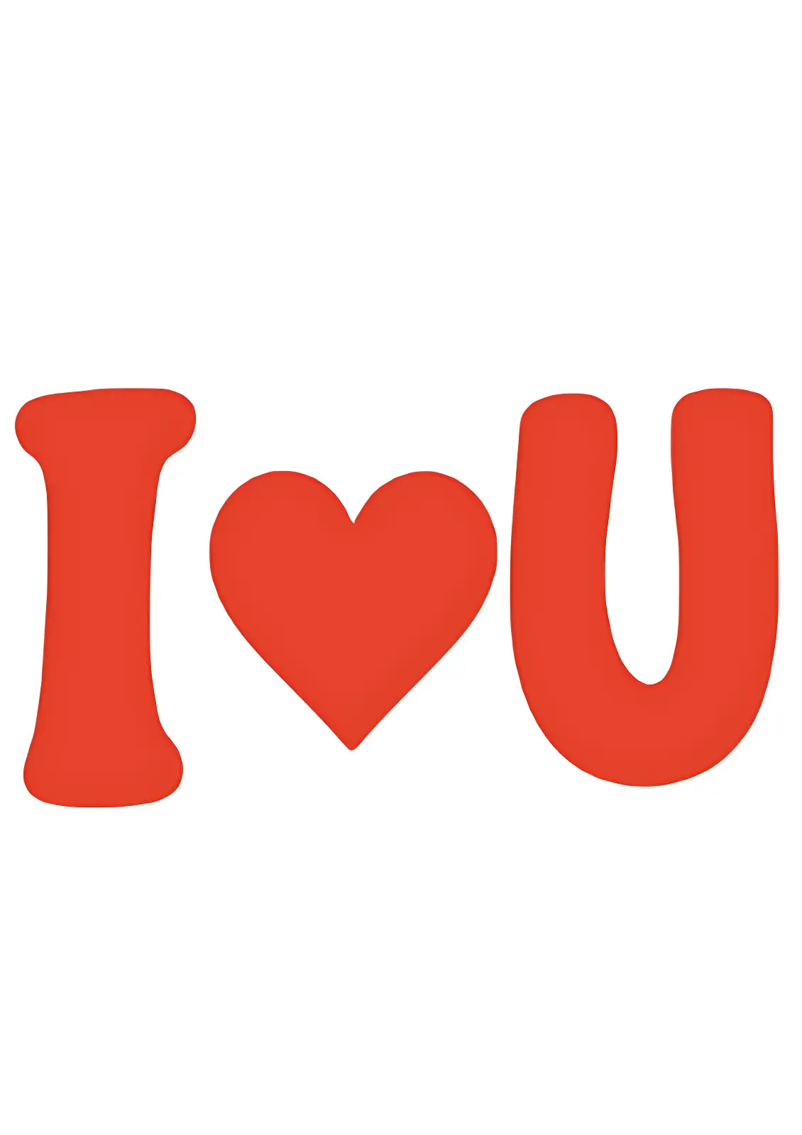 Seasonal and Holiday Coloring Pages - I Love You Coloring Page