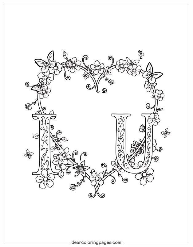 Ich liebe dich Ausmalbild - Ich liebe dich