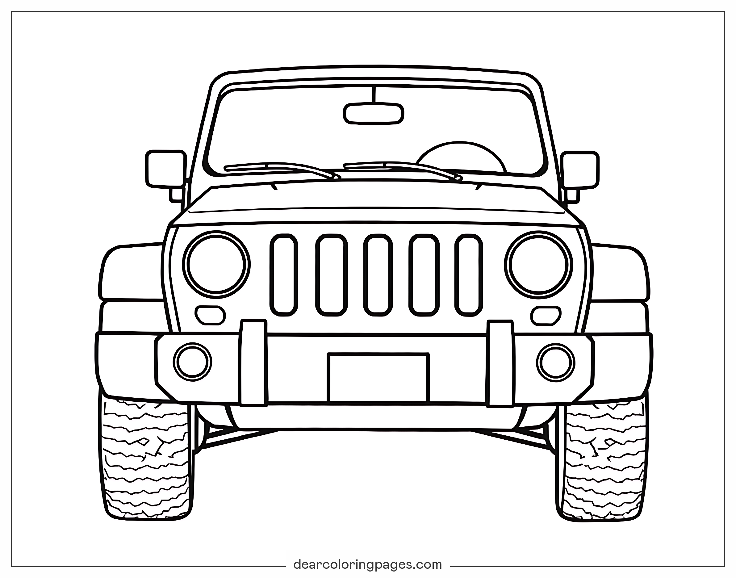 Disegni Da Colorare Di Jeep 15 Design Gratuiti