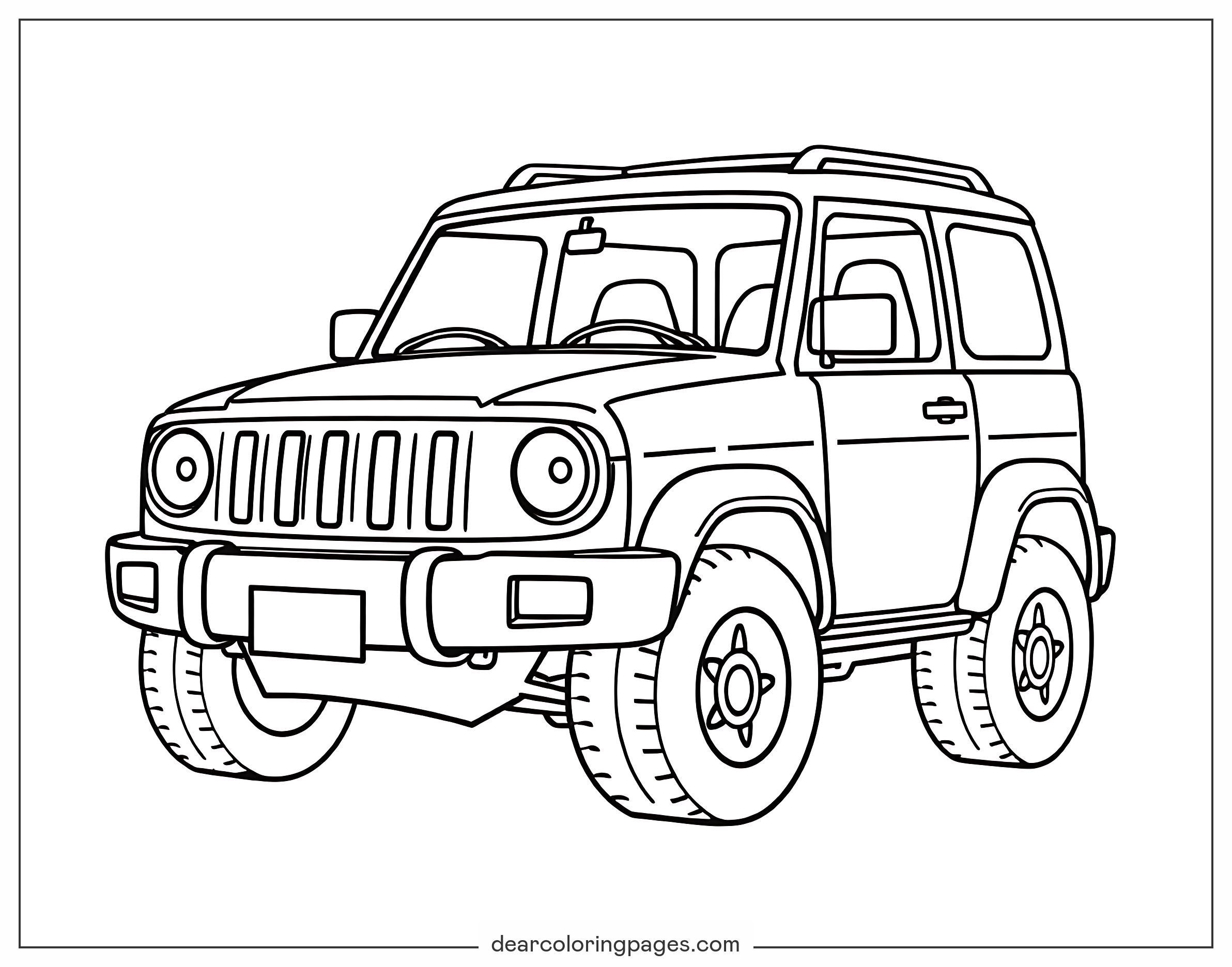 Disegni Da Colorare Di Jeep 15 Design Gratuiti