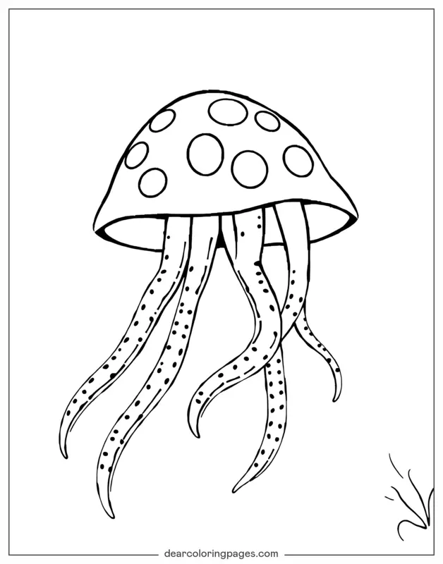 Medusa Dibujo para Colorear - Medusa