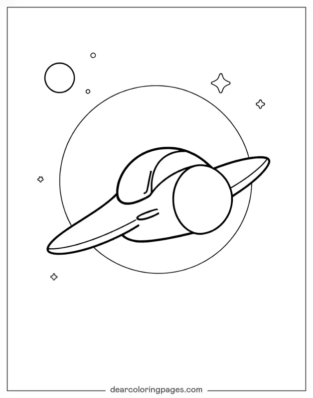 Jet Disegno da Colorare - Aereo a cartoni animati semplice