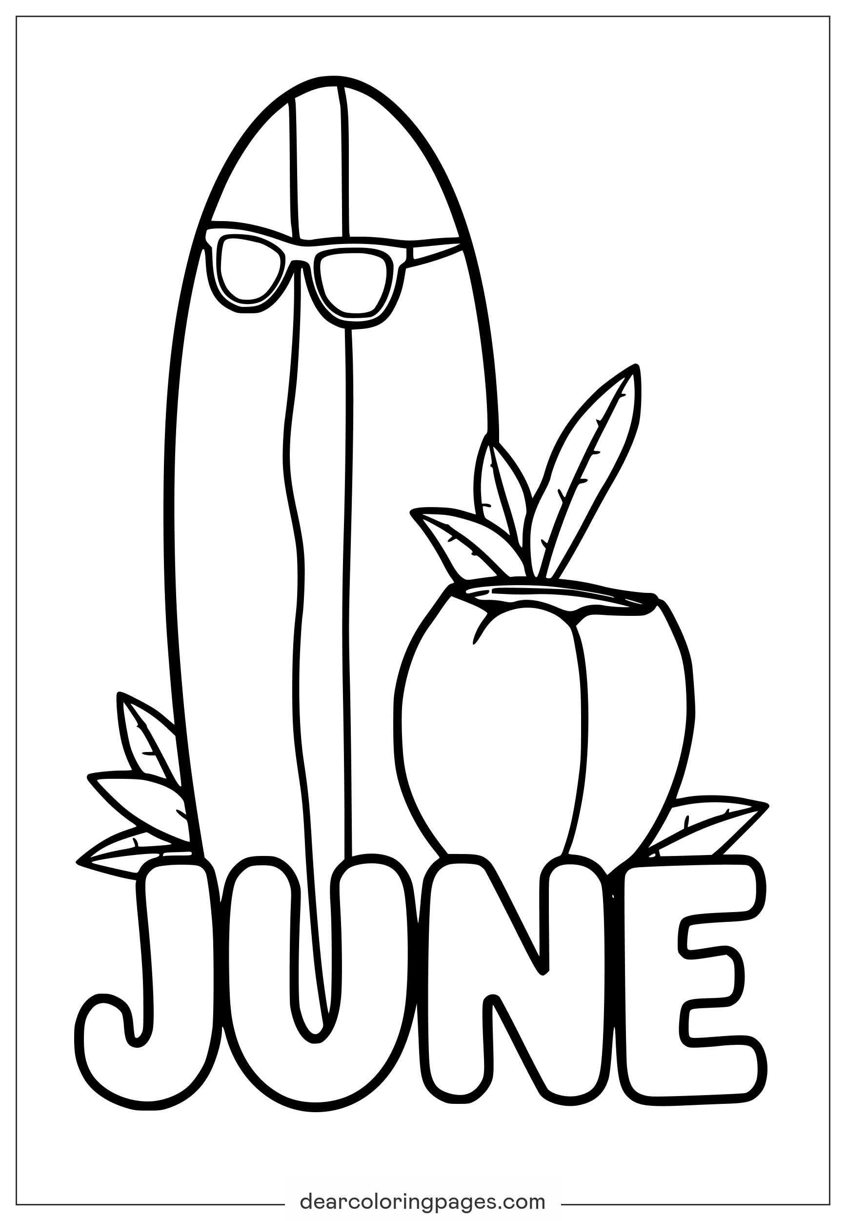 Dibujos para Colorear de Junio - 19 Diseños Gratuitos, image size:1734x2502