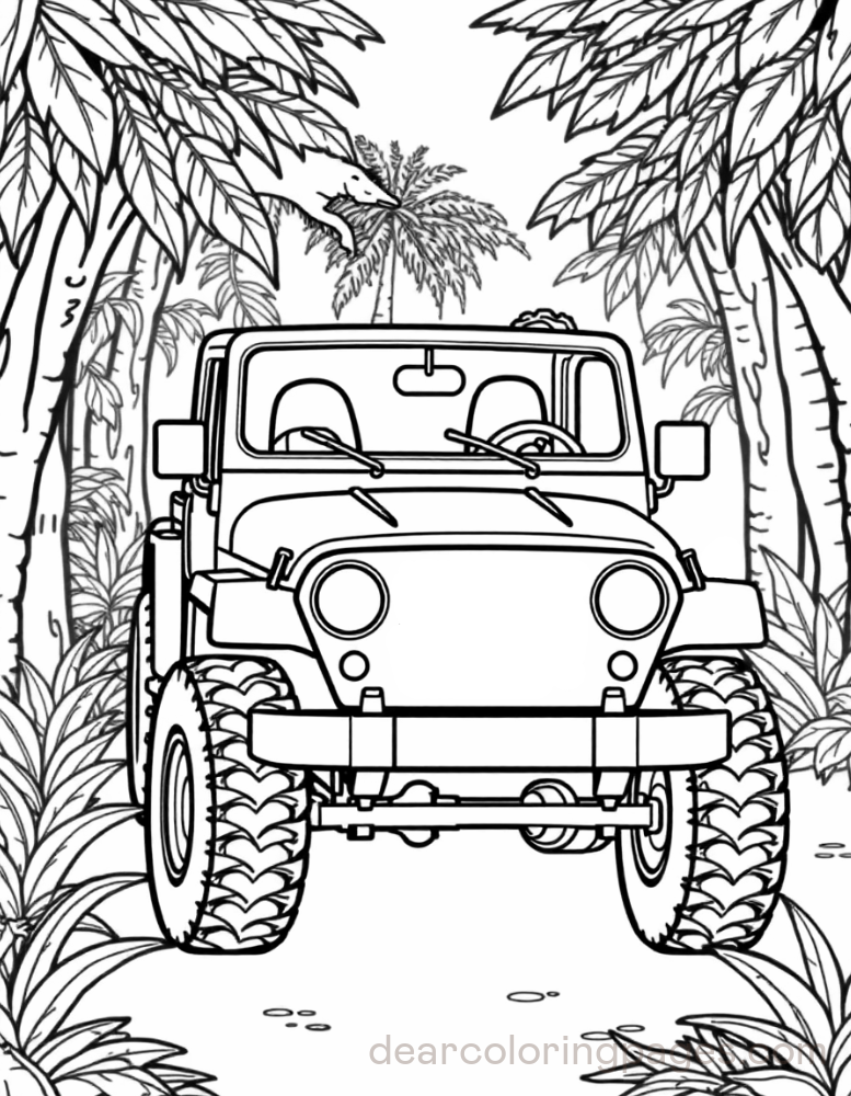 Jeep in Jungle