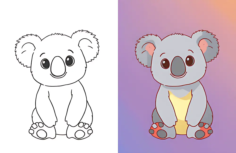 Koala Disegni da Colorare | Dear Coloring Pages