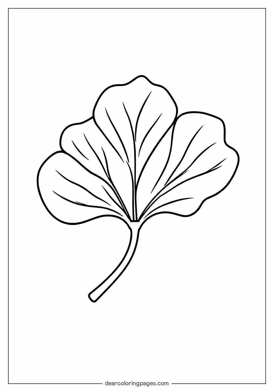 Plante – Coloriage Feuille