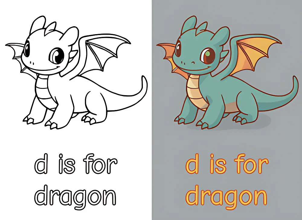 Letter D Coloring Pages | Dear Coloring Pages