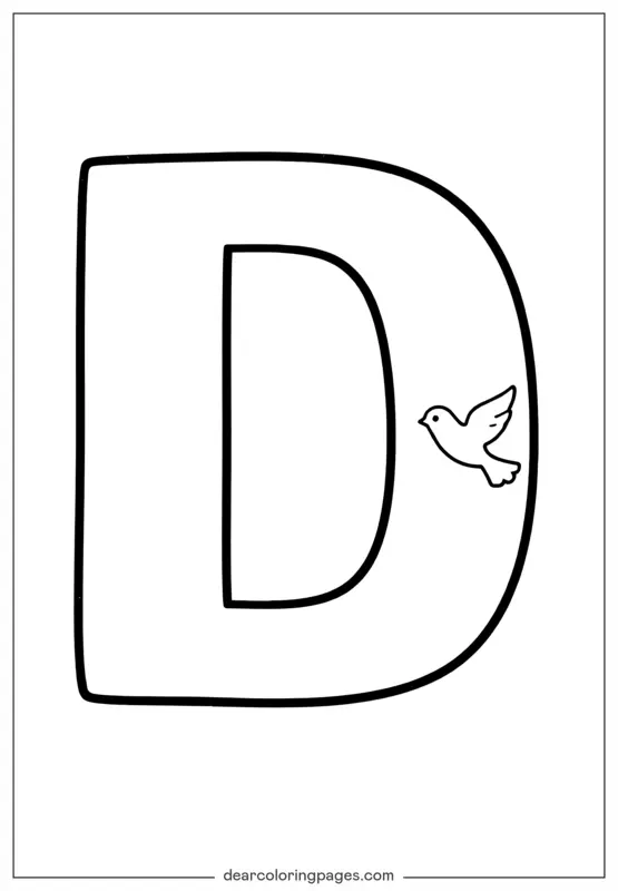 Letter D is for Dove