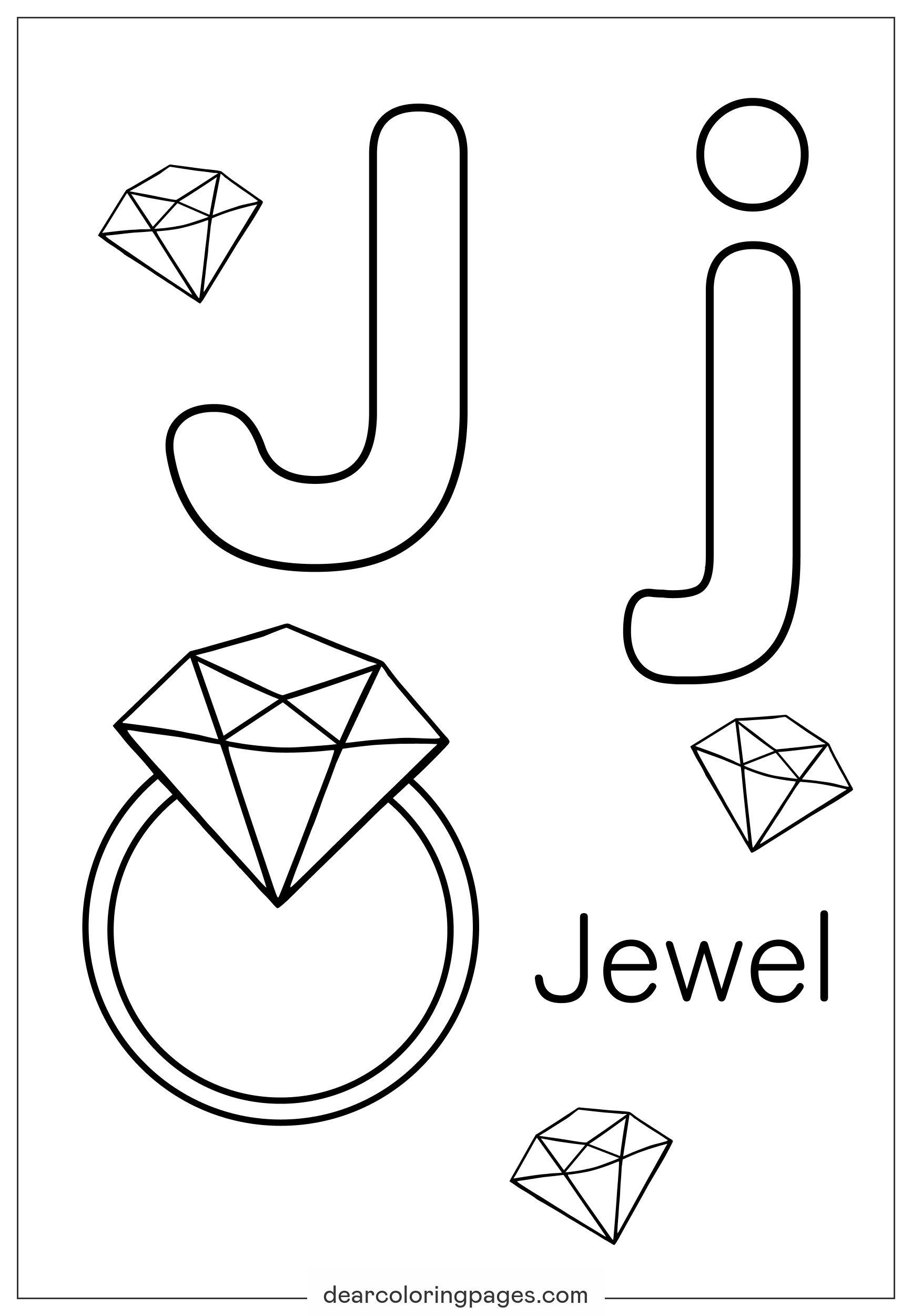 Alphabet Coloring Page. Capital Letter \, image size:1734x2502