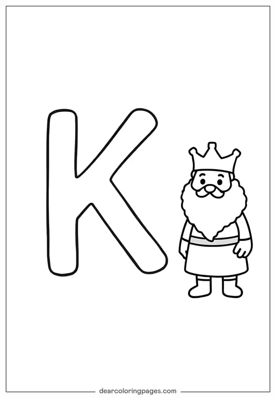 Letter K is for King