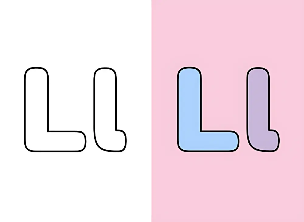 Coloriages Lettre L | Dear Coloring Pages