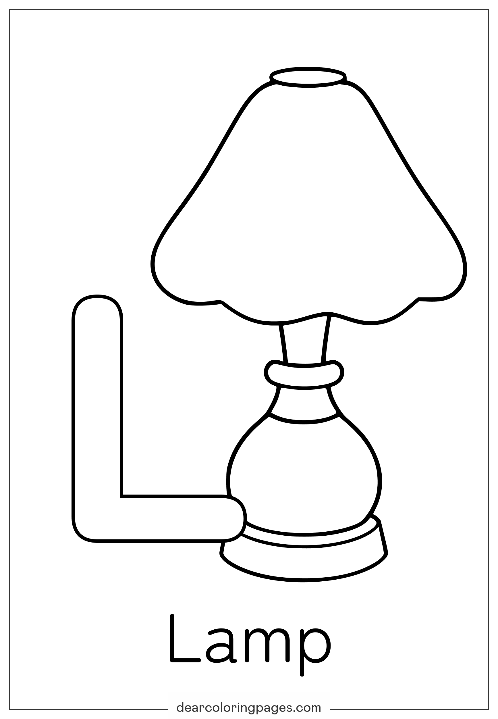 Dibujos para Colorear de Letra L - 12 Diseños Gratuitos, image size:1734x2502