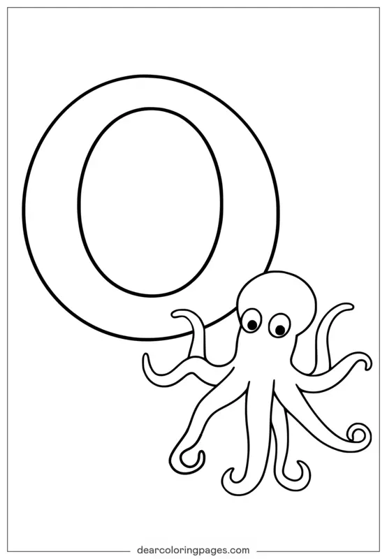 Animali Disegni da Colorare - Polpo Disegno da Colorare